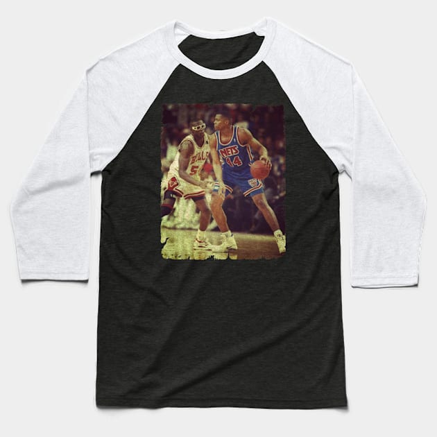 Derrick Coleman vs Horace Grant - Young DC Battling Horace Baseball T-Shirt by Wendyshopart